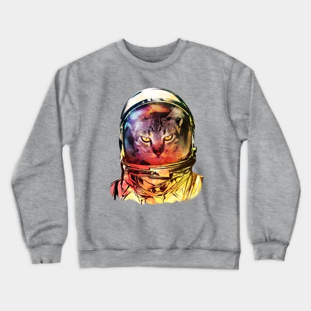 ASTRO CAT Crewneck Sweatshirt by ALFBOCREATIVE